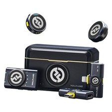 Hollyland Lark M2 Wireless Microphone for iPhone/Camera/Android/PC, Combo Black