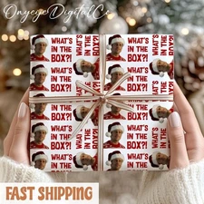 New Christmas What's In The Box Wrapping Paper – Brad Pitt Xmas Movie
