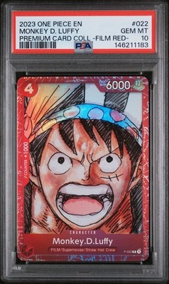 【PSA10】ルフィ [P-022] ‐ONE PIECE FILM RED‐ 2023 ONE PIECE PREMIUM COLLECTION ONE PIECE FILM RED #022 MONKEY D