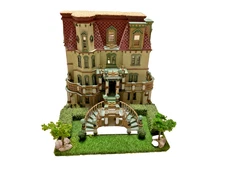 Completed and furnished 1:48 scale Hegeler Carus Mansion Dollhouse