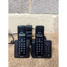 Philips SE1453B/05 Cordless Telephone Answering Machine Backlit Display - Black