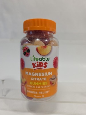 Lifeable Magnesium Citrate Kids - Great Tasting Fruit Flavor Gummy - 90 Count