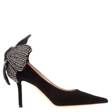 Jimmy Choo Love 85 Pearl and Crystal Bow Pumps