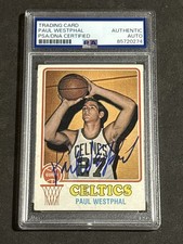 HOF PAUL WESTPHAL 1973-74 TOPPS SIGNED AUTOGRAPHED ROOKIE CARD PSA/DNA CERTIFIED