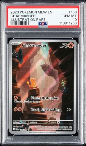 Pokémon 151 Bulbasaur Charmander Squirtle and Venusaur Pokemon Card PSA 10