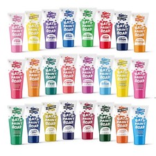 Bath Paint Soap Bath Toy, 24 Pack Non-, Washable Bathtub Paint for Finger...