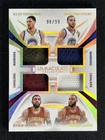 2024-25 Immaculate Stephen Curry/LeBron James/Thompson/Irving Quad Mem Patch /99