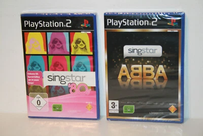2x SINGSTAR ABBA + '80s UK-SPECIAL-EDITION _ DEUTSCH SONY PLAYSTATION 2 PS2 NEU - Bild 1 von 4