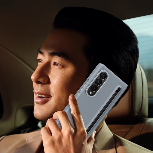 For Samsung Galaxy Z Fold 3 4 5 6 7 Slim Fold Screen Cover PC Matte Case+Stylus - 第 13/17 張圖片