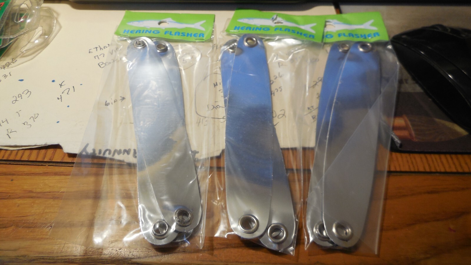 3 packs of herring flashers with 3 per pack so 9 flashers | eBay