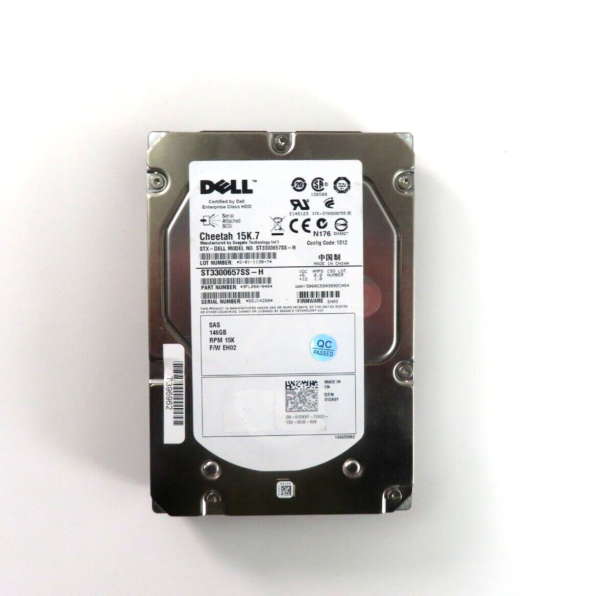 146GB SAS 3.5"" 15K 3Gb/s HDD
