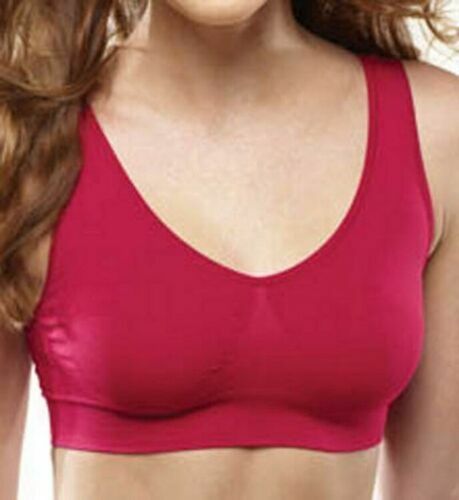Womens Seamless Comfort Non-Wired Unpadded Bra Stretch Crop Top - Picture 31 of 38