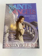 Saints & Angels Oracle Cards 44-Card Deck and Guidebook by Doreen Virtue 2005