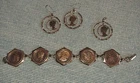 Mercury Dime 1940"s Bracelet, Earrings and Pendant Set