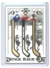 2022 Leaf Lumber Stick Rack Dominik Hasek/Ed Belfour/John Vanbiesbrouck 4/5