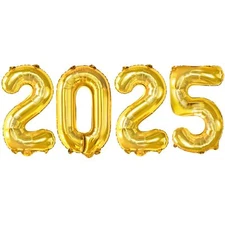 KatchOn Gold 2025 Balloons New Year - 16 Inch | Happy New Year Decorations 20...