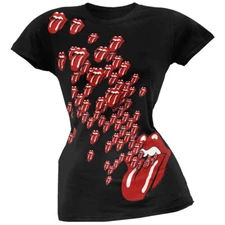 Rolling Stones  -  Multiple Tongues Juniors T-Shirt
