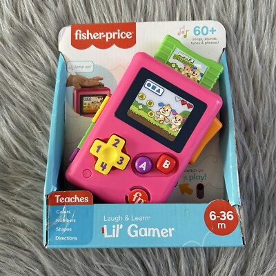 #ad Fisher Price Lil’ Gamer Baby Toy 60 Songs Sounds Tunes Phrases 6 36 Months $10.87