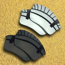 2 Pairs Lenses Replacement for-Oakley Half Jacket 2.0 XL Polarized-Black Silver