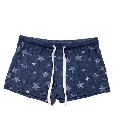 Altar'd State Blue and White Star Lounge Sleep Shorts Size Small - Main Image