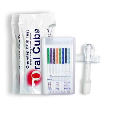 6 Panel Saliva Mouth Swab Test ( 6 Panel - AMP/BZO/COC/MAMP/OPI/PCP ) C-6564