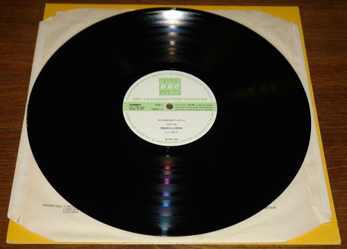 MARILLION IN CONCERT 1984 BBC TRANSCRIPTION DISC 331 LP WITH SLEEVE & CUE SHEETS - Picture 8 of 11