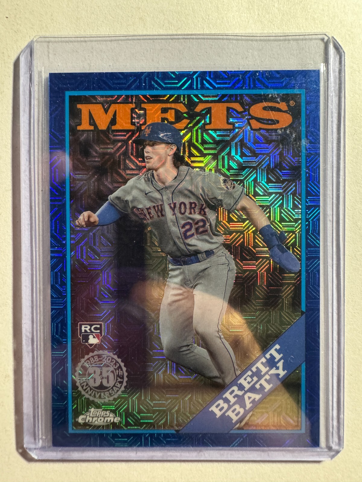 K241,307 - 2023 Topps '88 Topps Silver Pack Chrome Blue #T88C14 Brett Baty #/150