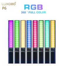 LUXCEO P6 RGB Full Color LED Video Tube Light 2500K-6500K Fill Light App Control