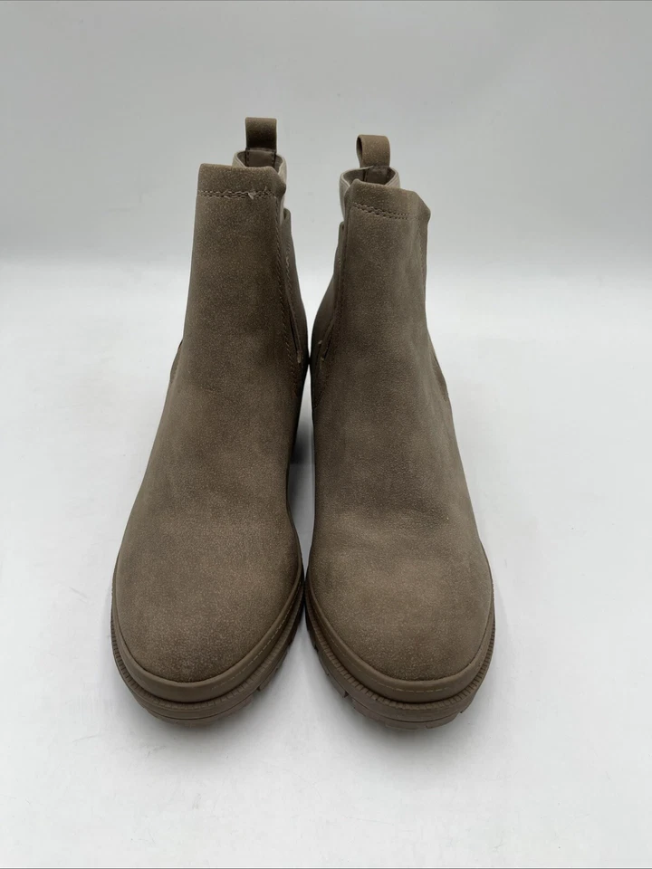 Botas de tornozelo JellyPop SHELLEY couro sintético acinzentado salto bloco tamanho 6,5 M - Imagem 2 de 4