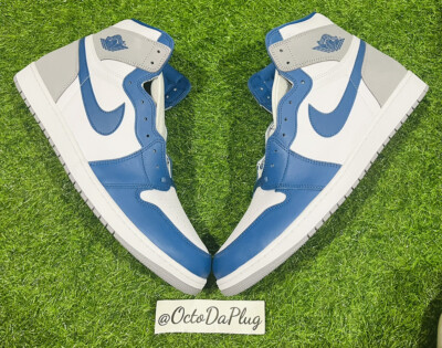 Size 18 - Jordan 1 Retro OG High True Blue for sale online