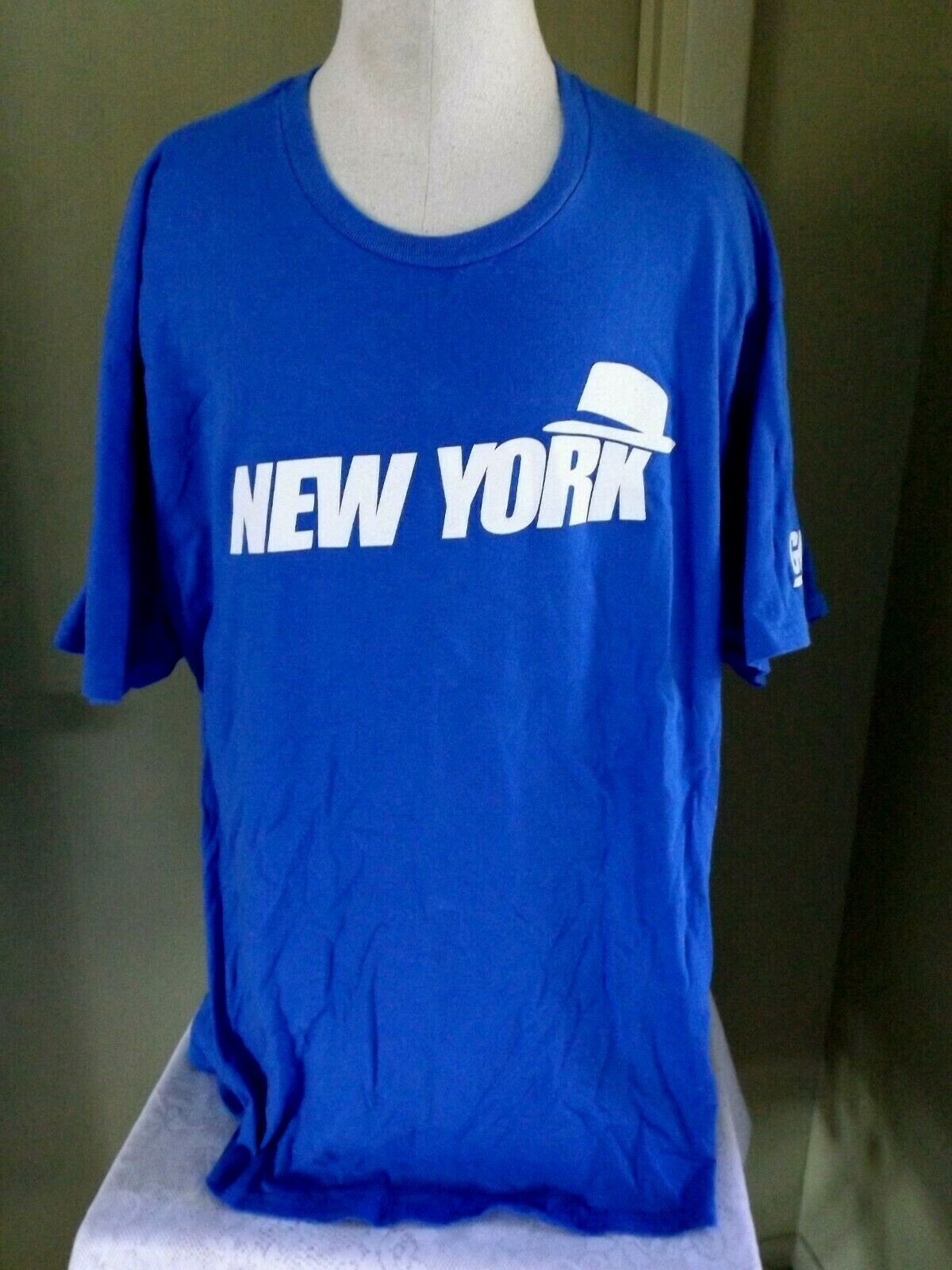 NEW YORK GIANTS FRANK SINATRA LIMITED EDITION TSHIRT * BLUE * XL
