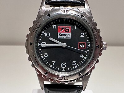 VINTAGE MEN'S SPORT ADVERTISING JUBILEE OF GERMANY COMPANY ''KRESS'' QUARTZ WATCH