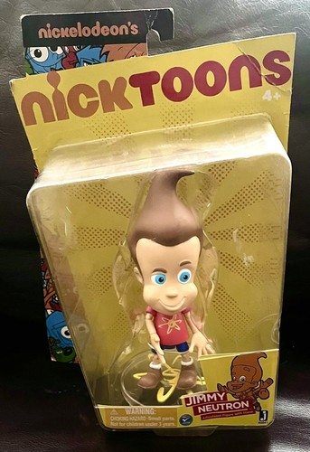 Jimmy Neutron Articulated Action Figure With Stand - Nick Toons Viacom 2012 - Picture 3 of 5