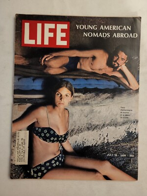 1968 July 19 LIFE Magazine Young American Nomads Abroad Californians (MH191-1)