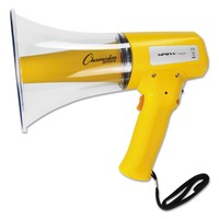 Champion Sports Megaphone 8-12w 800 Yard Range White/yellow Mp8w on sale Champion Sports Megaphone 8-12w 800 Yard Range White/yellow Mp8w on sale