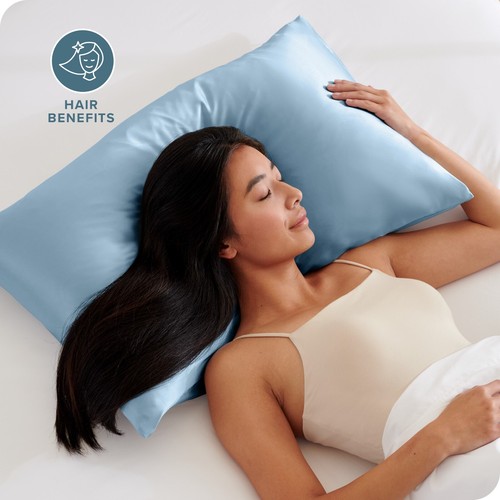 Fundas de almohada de poli satén Bare Home con cierre de cremallera - Paquete de 2 - Imagen 42 de 64