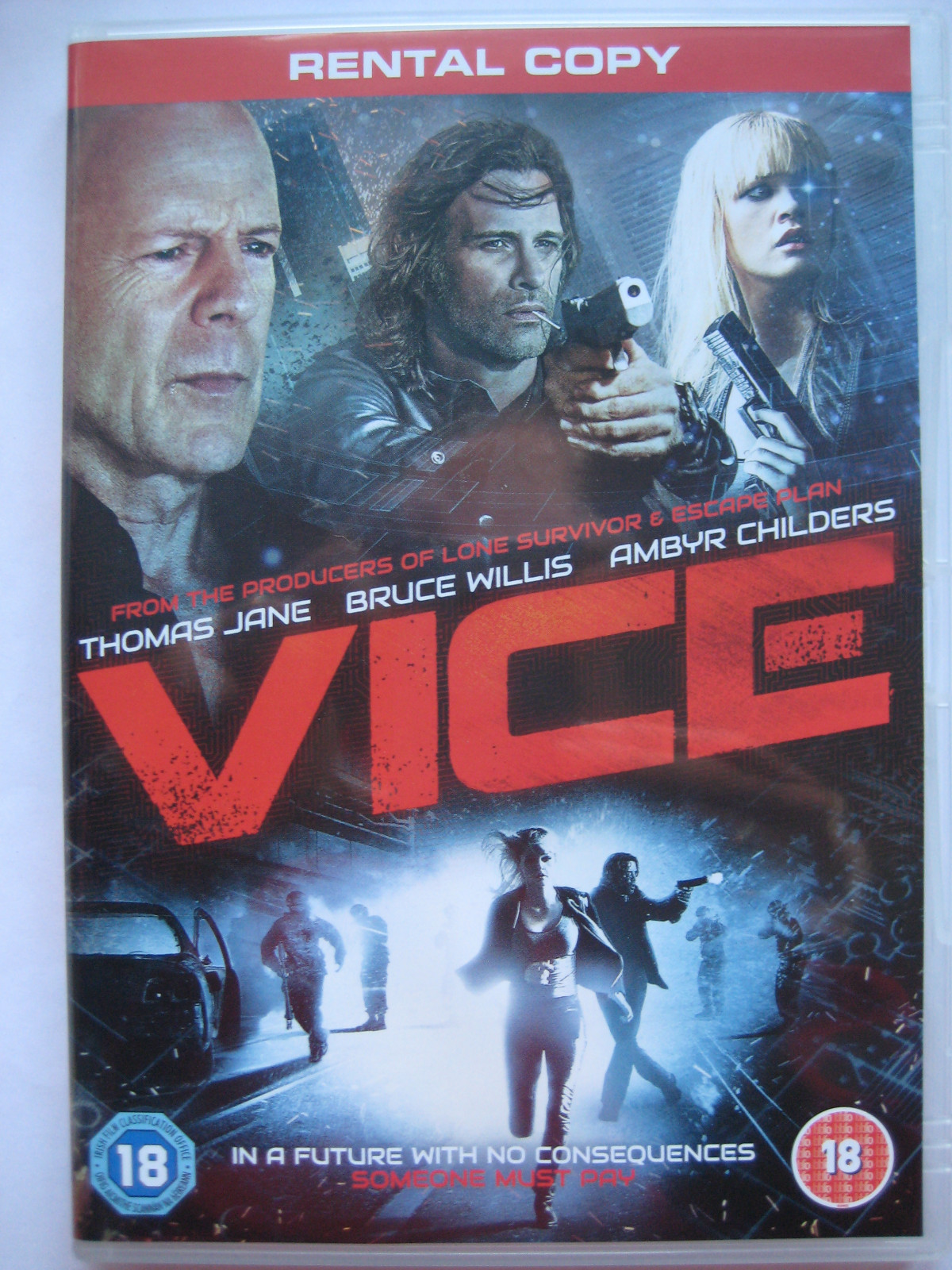 Vice (DVD, 2015) Bruce Willis NEW SEALED Region 2 PAL