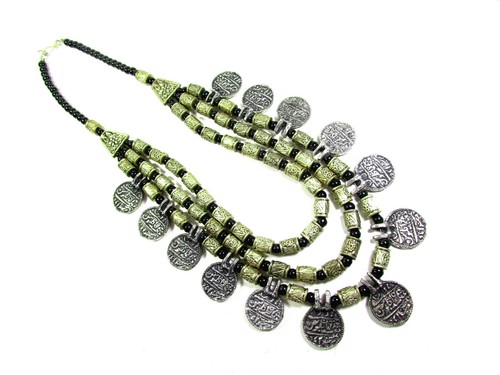 BOHO Tribal coin Necklace Indian 
