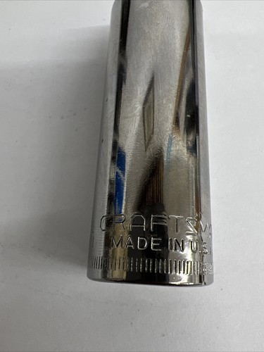 Vintage Craftsman 17MM Metric Deep 12 Point 3/8'' V- 44422 USA - Bild 4 von 7