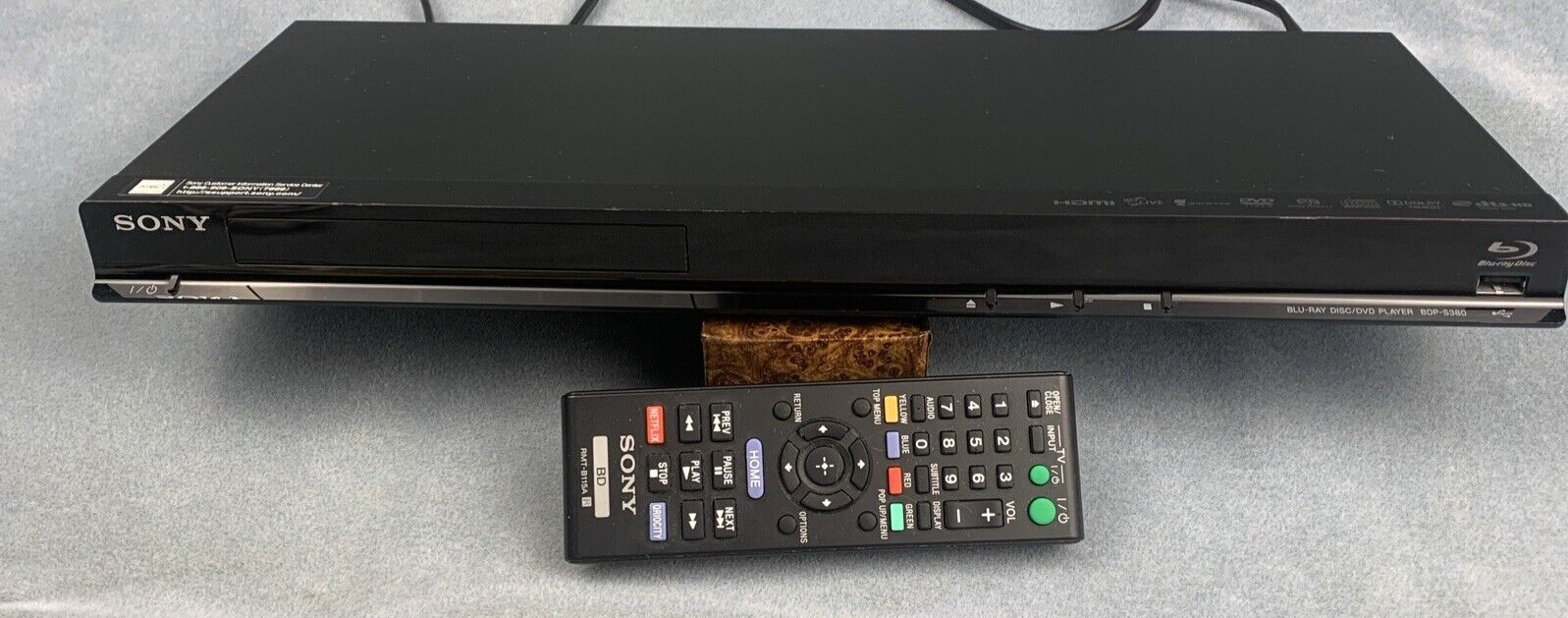Sony BDPS380 BluRay Disc/DVD Player with Remote eBay