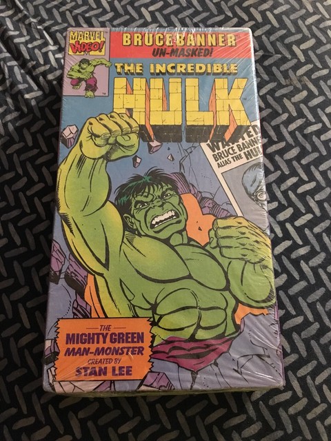 Vhs Marvel Video The Incredible Hulk Bruce Banner Un Masked For