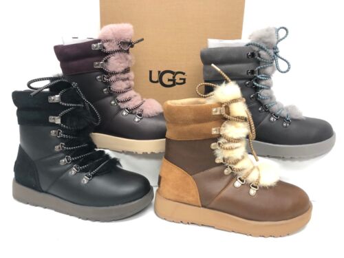 UGG Australia VIKI IMPERMEABLE EXPUESTO Con cordones 1017493 Puerto Negro Castaño Metal - Imagen 2 de 52
