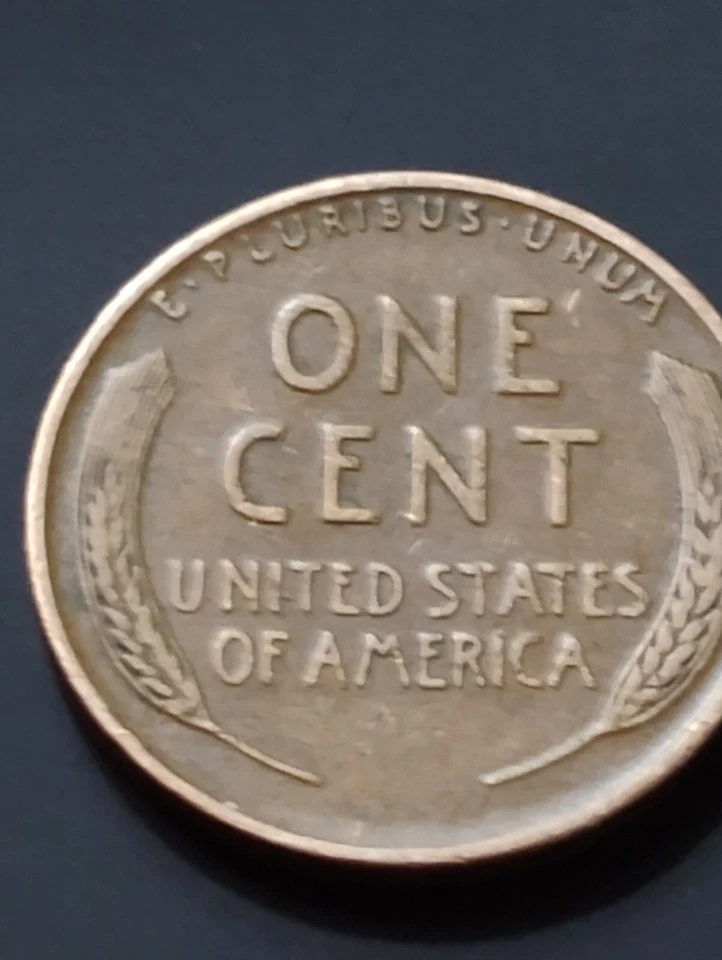 1940 wheat Penny with heavy stamp on Abraham Lincoln side Uber rare - Image 4 of 4