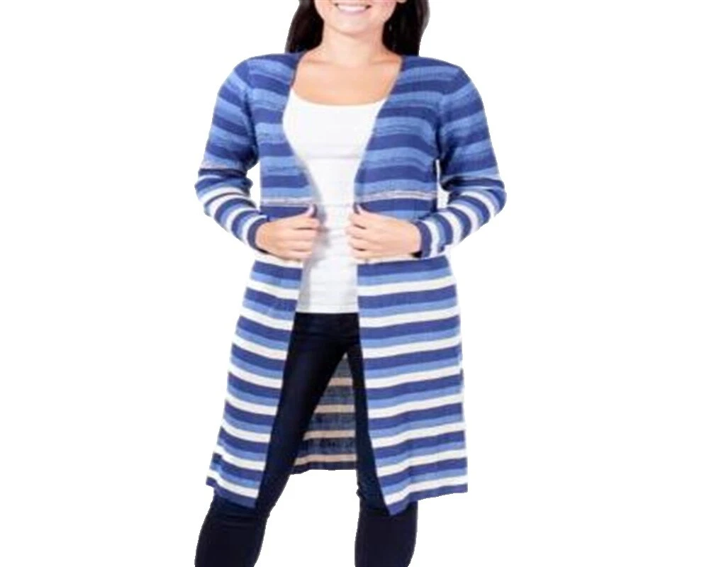 Petites Cardigan Striped Sweaters for Women