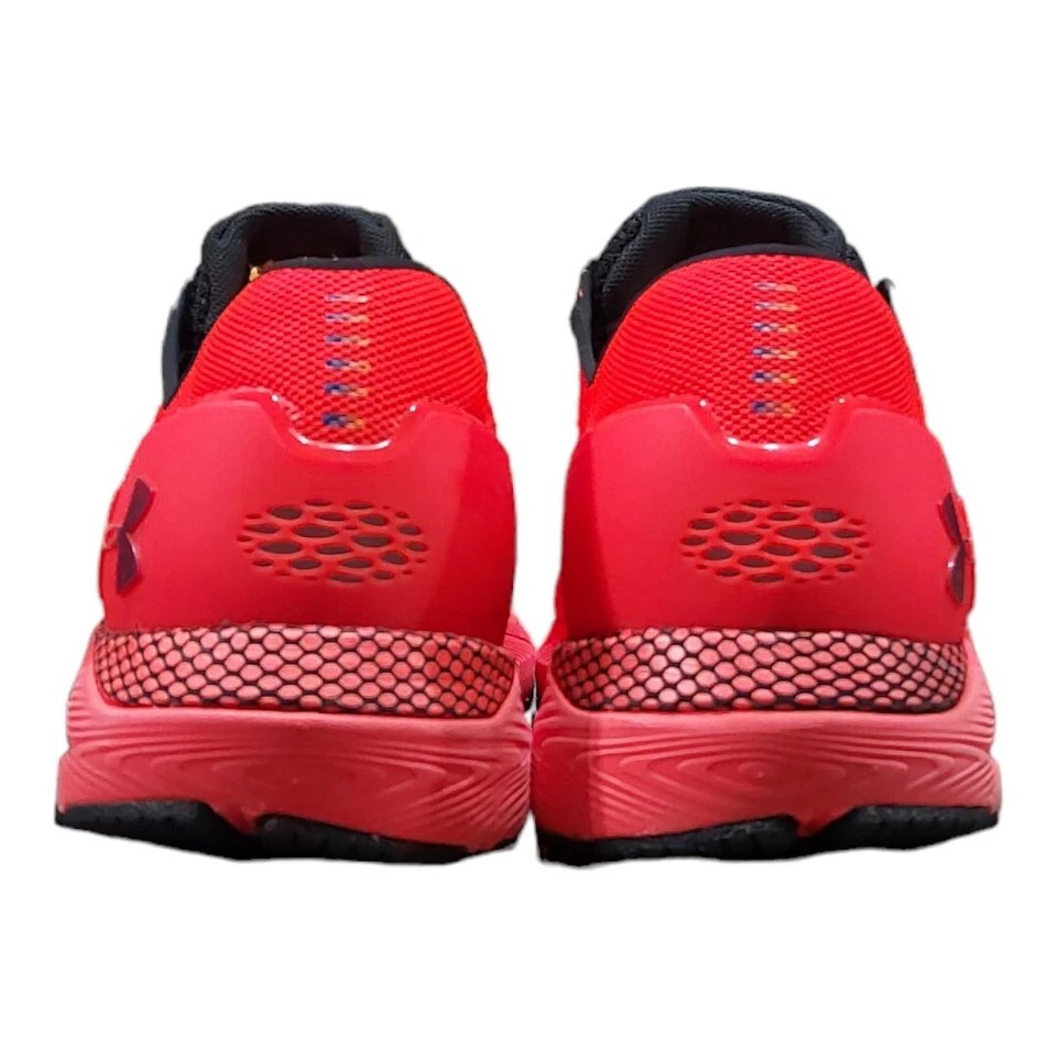 3D Under Armour HOVR Sonic 4 NRG Red Black Bright Neon Phantom  Men 13/Wmn 14.5 - Image 4 of 4