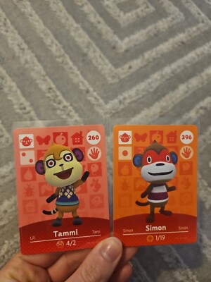 Authentic Amibo Cards Tammi & Simon NEVER SCANNED/MINT