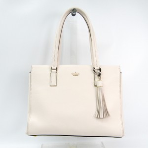 Kate Spade Women S Leather Tote Bag White Bf331061 Ebay Image Is Loading Kate Spade Women 039 S Leather Tote Bag