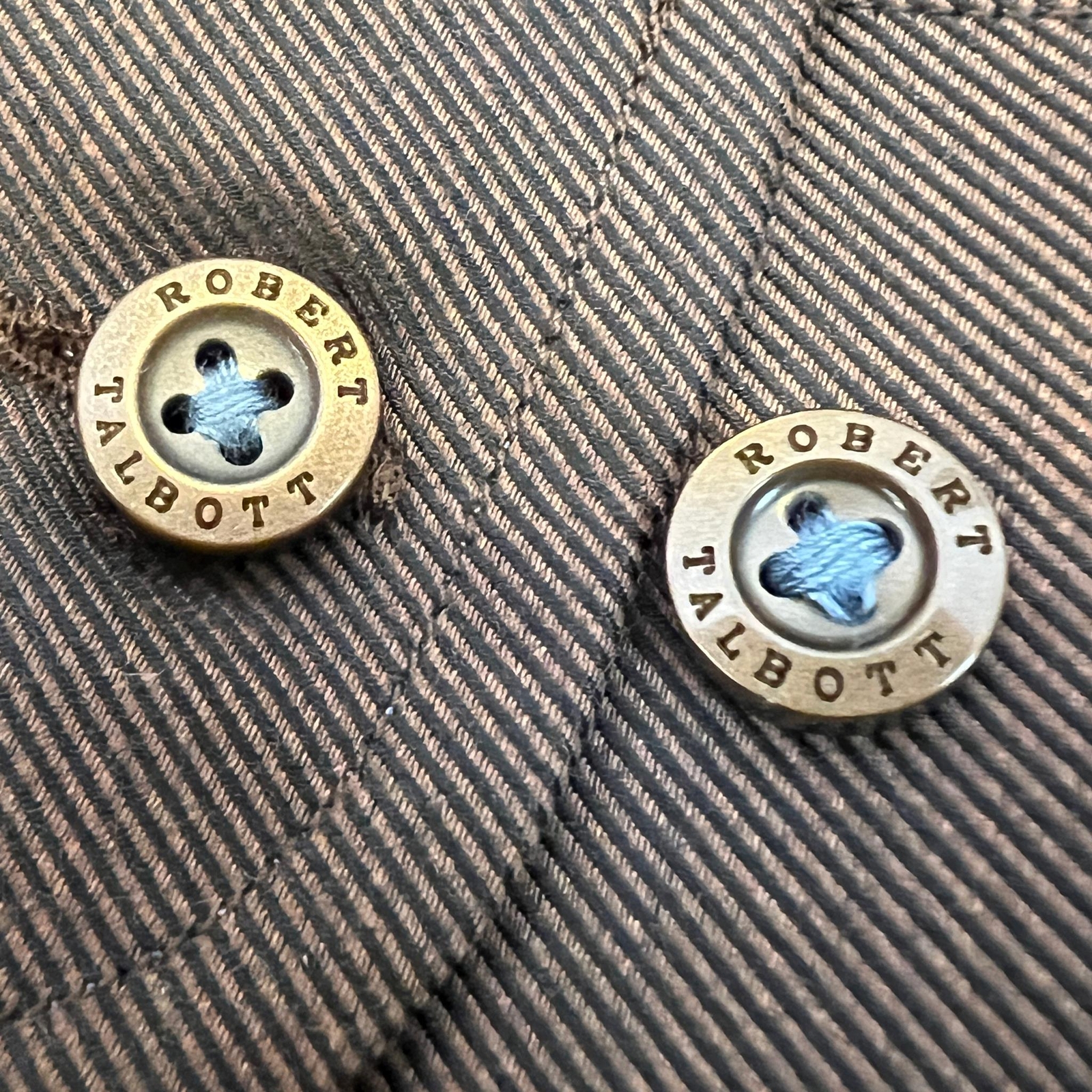 Robert Talbott Brown Long Sleeve Button Up  Shirt… - image 3