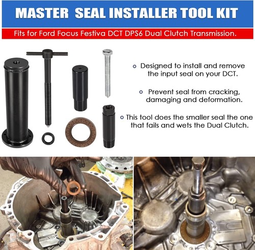 Dual Clutch Transmission Seal Installer Tool Kit For Ford Focus Festiva DCT DPS6 - Picture 2 of 12