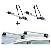 2X FahrradträGer Sagittar+RelingträGer CRV107A FüR Skoda Kodiaq 5TüRer Ab 17